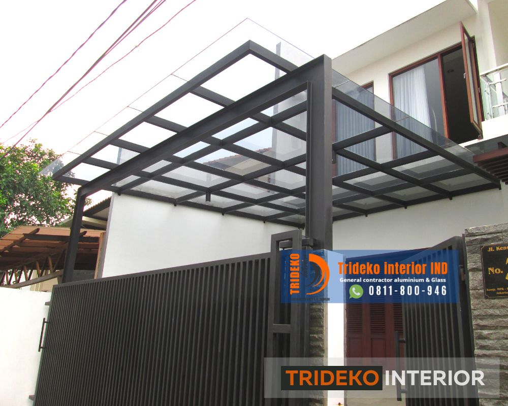 Atap kaca laminated