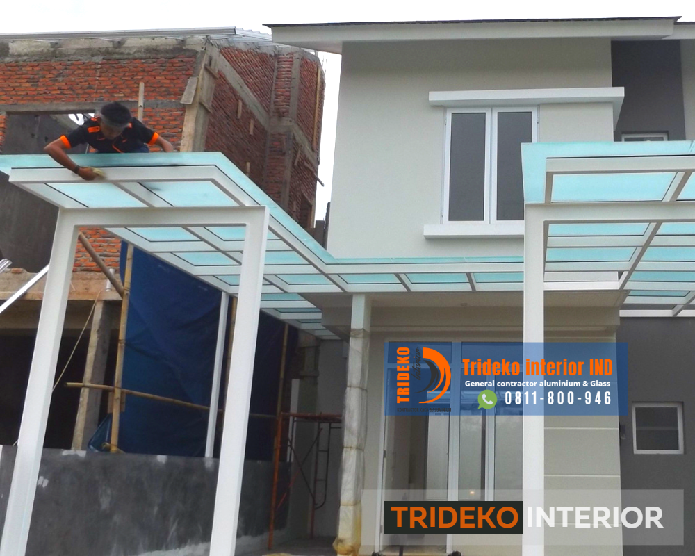 Kanopi Kaca Sandblast Mei 2025 kanopi kaca sandblast