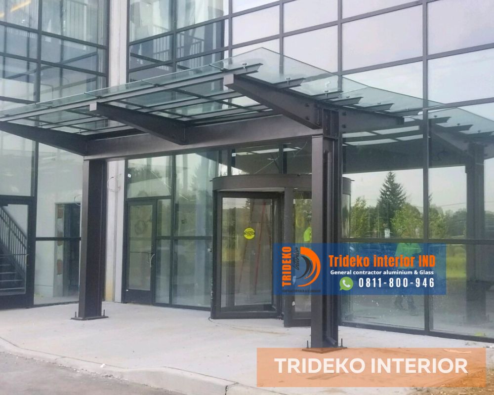 Atap kaca ruko mall lobby Vila apartemen
