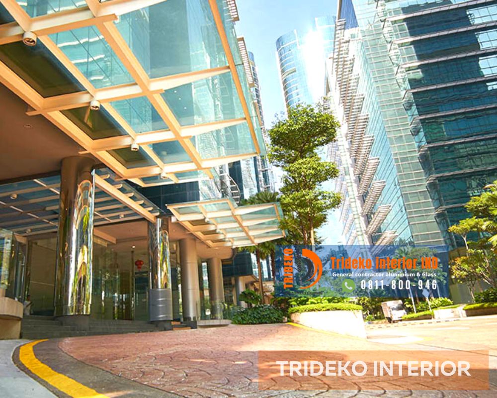 atap kaca ruko mall lobby Vila apartemen dan hotel