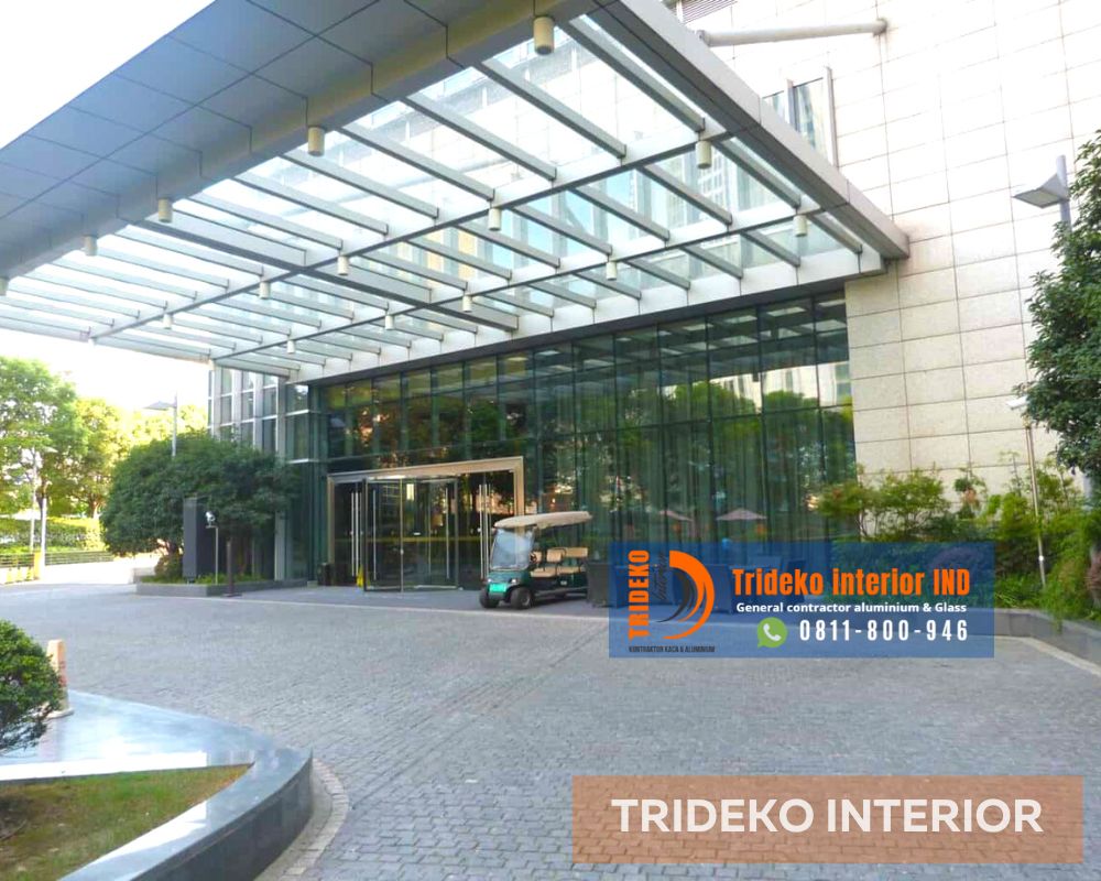 atap kaca ruko mall lobby Vila apartemen dan hotel