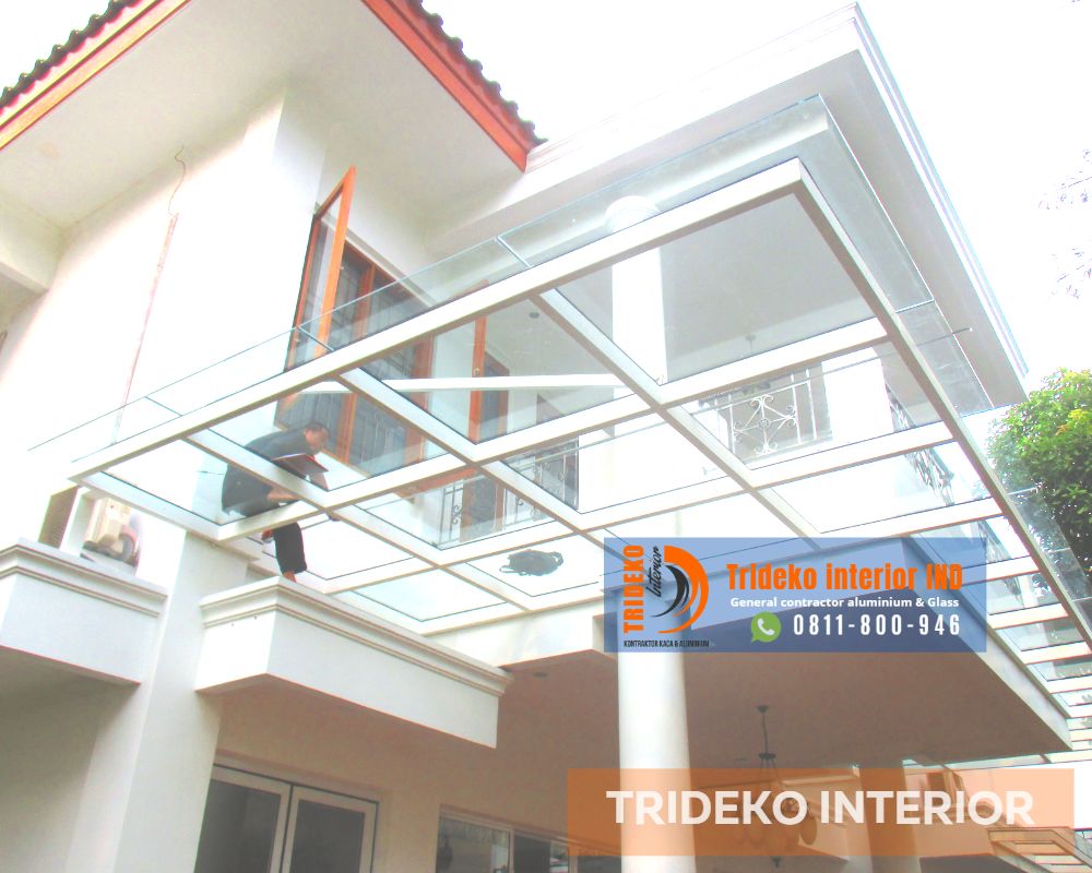 Atap Kaca minimalis yang Elegan